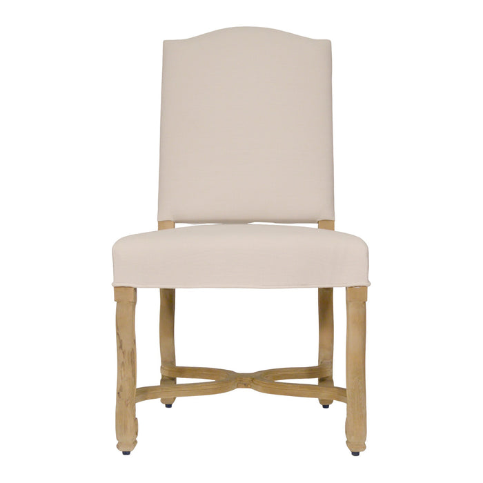 GJ Styles - Fabiola Dining Chair Carved Oak/Linen - SN91 - GreatFurnitureDeal
