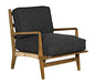 NOIR Furniture - Allister Chair in Cement Down Cushion - SOF325T-GRAY - GreatFurnitureDeal