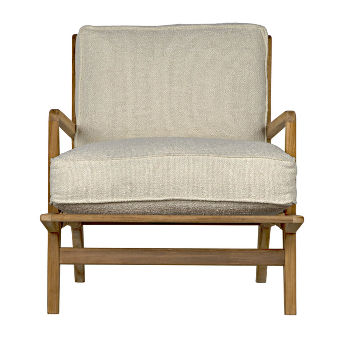 NOIR Furniture - Allister Chair in Off White Down Cushion - SOF325T-WHT - GreatFurnitureDeal
