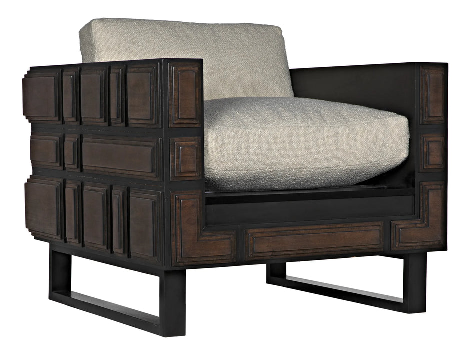 Noir Furniture - Bonfantini Chair - SOF326-WHT - GreatFurnitureDeal