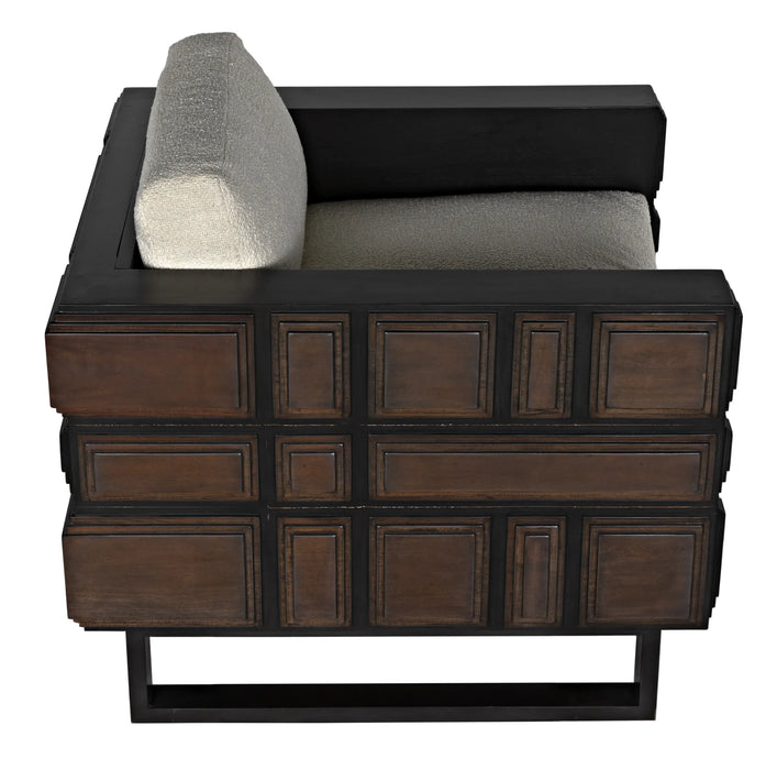 Noir Furniture - Bonfantini Chair - SOF326-WHT - GreatFurnitureDeal
