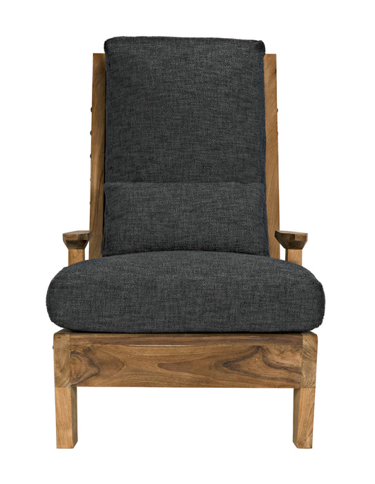Noir Furniture - Baruzzi Chair, Teak - SOF327-GREY - GreatFurnitureDeal