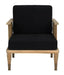 Noir Furniture - Murphy Chair in Clear Coat Flat - SOF328T - GreatFurnitureDeal