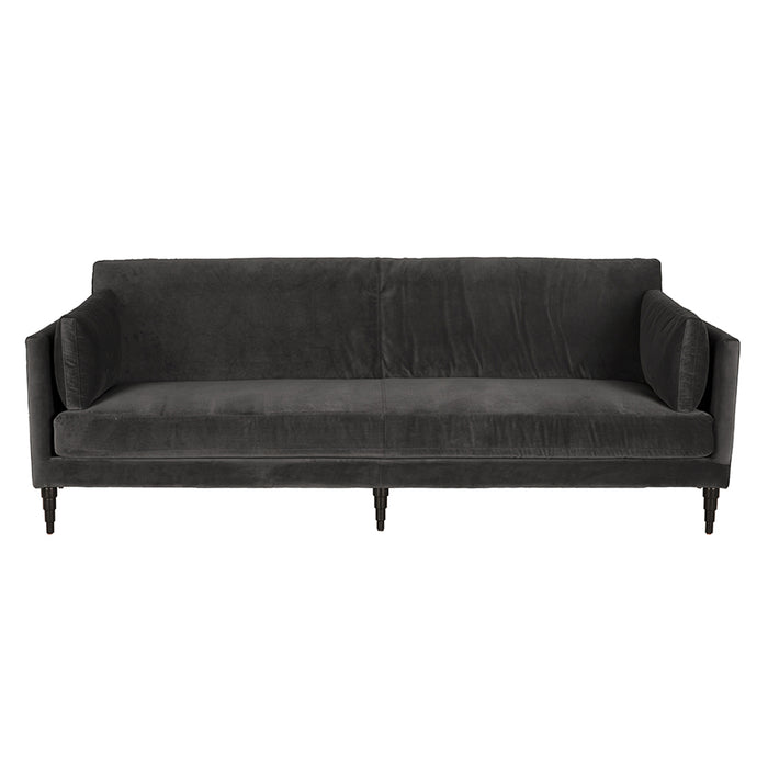 Noir Furniture - Andalusia Sofa in Grey Velvet - SOF330GRV - GreatFurnitureDeal