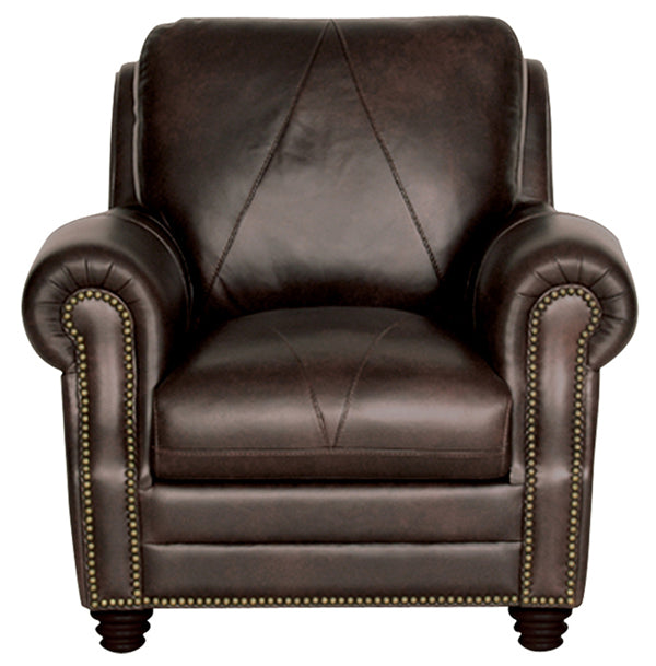 Mariano Italian Leather Furniture - Solomon Chair in Choca - SOLOMON-C - GreatFurnitureDeal