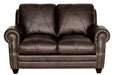 Mariano Italian Leather Furniture - Solomon Loveseat in Choca - SOLOMON-L - GreatFurnitureDeal
