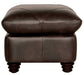 Mariano Italian Leather Furniture - Solomon Chair with Ottoman in Choca - SOLOMON-CO - GreatFurnitureDeal