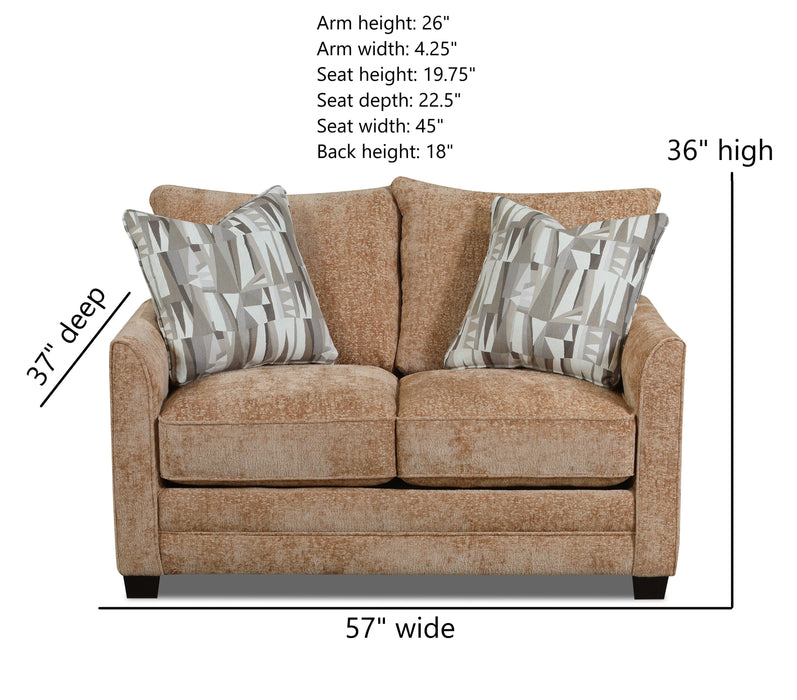 Southern Motion - ST8001 Juniper Loveseat in Hutton Brandy - ST8001-01-BRANDY-MTO - GreatFurnitureDeal