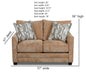 Southern Motion - ST8001 Juniper Loveseat in Hutton Brandy - ST8001-01-BRANDY-MTO - GreatFurnitureDeal