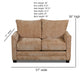 Southern Motion - ST8001 Juniper Loveseat in Hutton Brandy - ST8001-01-BRANDY-MTO - GreatFurnitureDeal