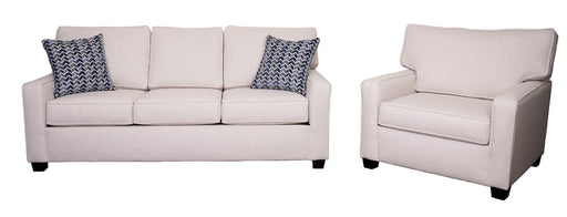 Mariano Italian Leather Furniture - Staley Sofa in Boomerang Denim - 9200-30 - GreatFurnitureDeal
