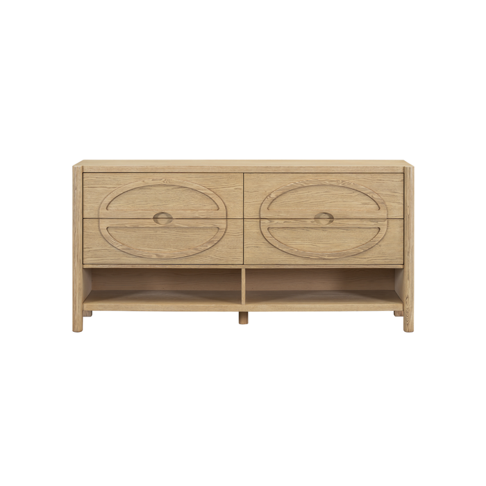 Cypress Dresser in Raw Oak - STO2202-RWO - GreatFurnitureDeal