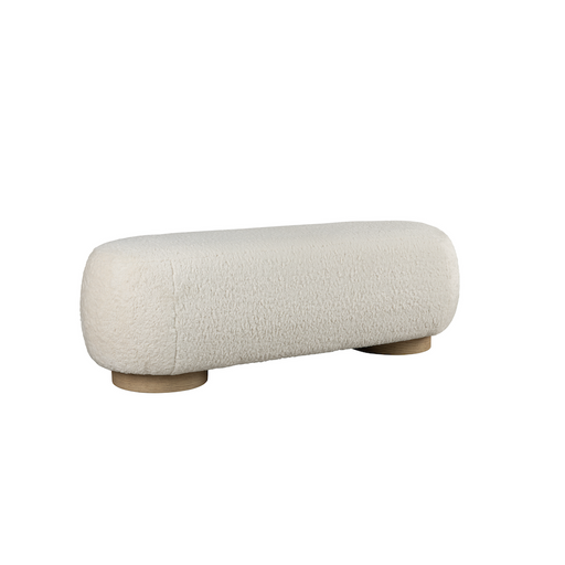 Portola Bench in Arctic Cloud - STO4101-ATC - GreatFurnitureDeal