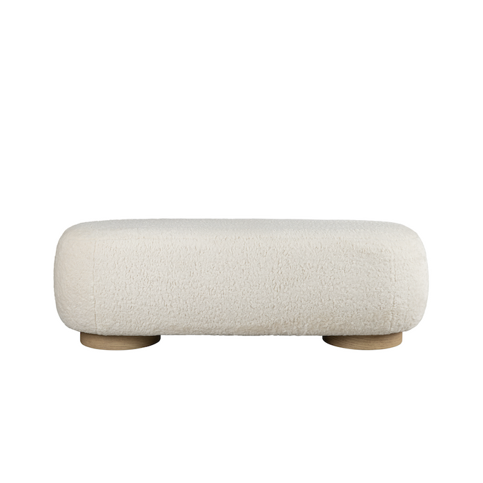 Portola Bench in Arctic Cloud - STO4101-ATC - GreatFurnitureDeal