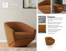 Parker Living - The Twist Swivel Chair in Elise Rust (Set of 2) - STWI#912S-2-ELRS - GreatFurnitureDeal