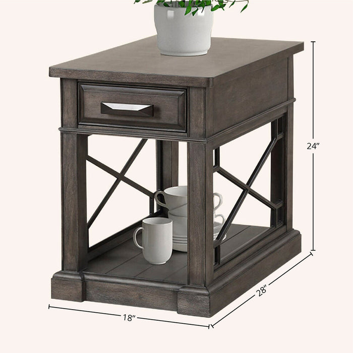 Parker House - Sundance Chairside Table in Grey - SUN#06-SGR