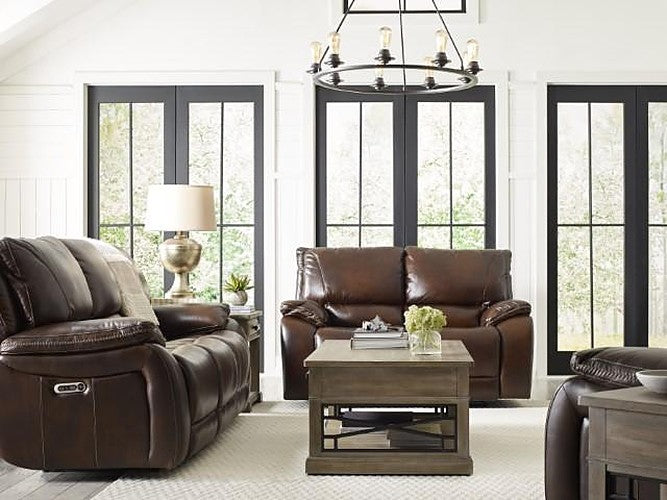 Parker Living - Vail Burnt Sienna Leather Dual Reclining Power Sofa - MVAI#832PH-BUR - GreatFurnitureDeal