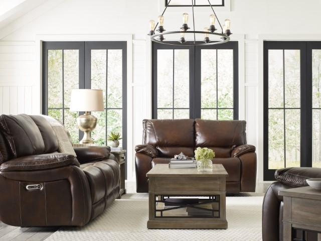Parker Living - Vail Burnt Sienna Leather 2 Piece Dual Reclining Power Sofa Set - MVAI#832PH-822PH-BUR - GreatFurnitureDeal