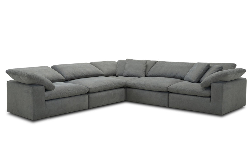 Parker Living - Exhale - Mathis Thunder 5 Piece Modular Sectional Sofa in Mathis Thunder - SXHL-PACK5A-MTHU - GreatFurnitureDeal