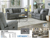 Catnapper - Tyler Power Reclining Loveseat in Stonewash/Mineral - 61062-MINERAL - GreatFurnitureDeal