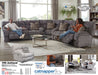 Catnapper - Ashland 3 Piece Power Lay Flat Reclining Sectional in Granite/Night - 63591-98-599-NIGHT - GreatFurnitureDeal