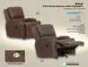 Catnapper - Kyle Rocker Recliner w/Dual Cupholders in Smoke - 4103-2-SMOKE - GreatFurnitureDeal
