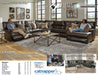 Catnapper - Como 5 Piece Modular Sectional in Steel - 4366-4365-4368-4365-4367-STEEL - GreatFurnitureDeal