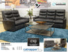 Catnapper - Bosa 3 Piece Power Reclining Living Room Set in Charcoal - 64591-592-590-CHARCOAL - GreatFurnitureDeal