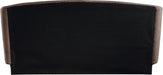 Meridian Furniture - Sandro Brown Chenille Fabric Upholstered King Bed - SandroBrown-K - GreatFurnitureDeal