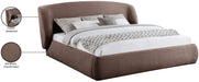 Meridian Furniture - Sandro Brown Chenille Fabric Upholstered King Bed - SandroBrown-K - GreatFurnitureDeal
