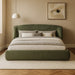 Meridian Furniture - Sandro Green Chenille Fabric Upholstered King Bed - SandroGreen-K - GreatFurnitureDeal