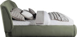 Meridian Furniture - Sandro Green Chenille Fabric Upholstered King Bed - SandroGreen-K - GreatFurnitureDeal