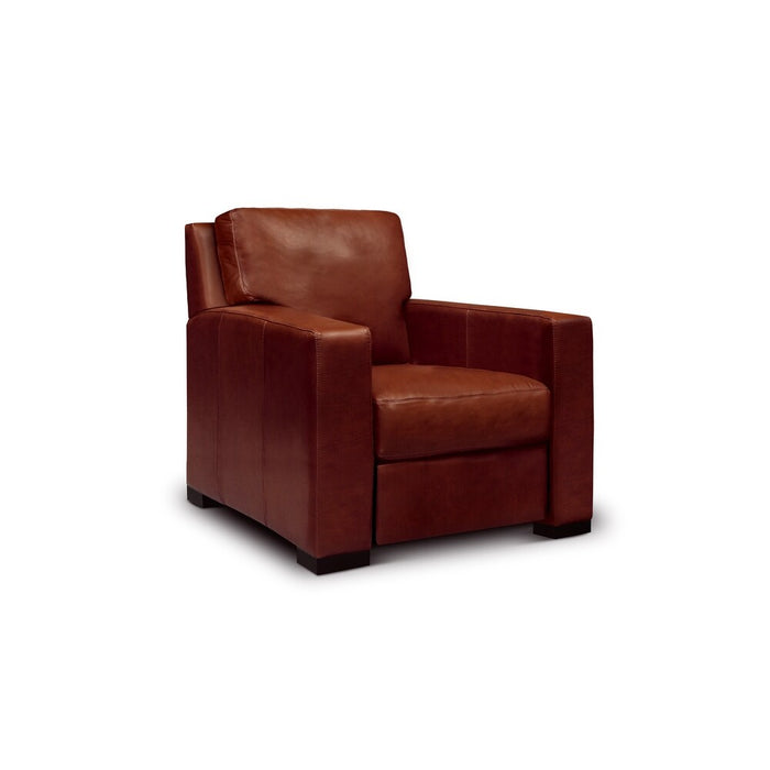 GFD Leather - Santiago Top Grain Leather Recliner - Russet Red-Brown - GTRX1-15 - GreatFurnitureDeal