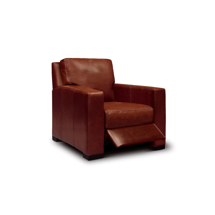 GFD Leather - Santiago Top Grain Leather Recliner - Russet Red-Brown - GTRX1-15 - GreatFurnitureDeal