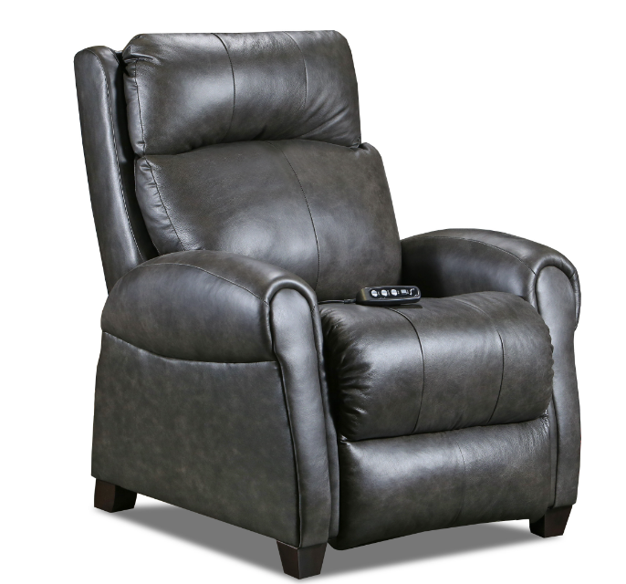 Southern Motion - Saturn Zero Gravity Recliner with Power Headrest & SoCozi - 6074-95P Grey Leather 970-14