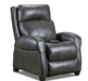 Southern Motion - Saturn Zero Gravity Recliner with Power Headrest & SoCozi - 6074-95P Grey Leather 970-14 - GreatFurnitureDeal