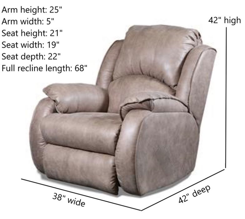 Southern Motion - Cagney Rocker Recliner in Camel- 1175 173-16