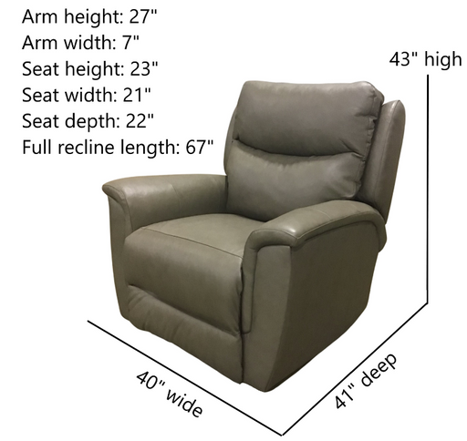 Southern Motion - Ovation Power Headrest Rocker Recliner in Greige Leather - 5343P 936-17 - GreatFurnitureDeal