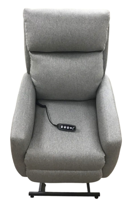 Southern Motion's Primo Lay Flat Lift Recliner With Power Headrest in Grey Dove - 97144P 248-08