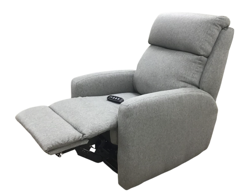 Southern Motion - Grand Lay Flat Lift Recliner with Power Headrest in Grey Nickle 97420P 119-09