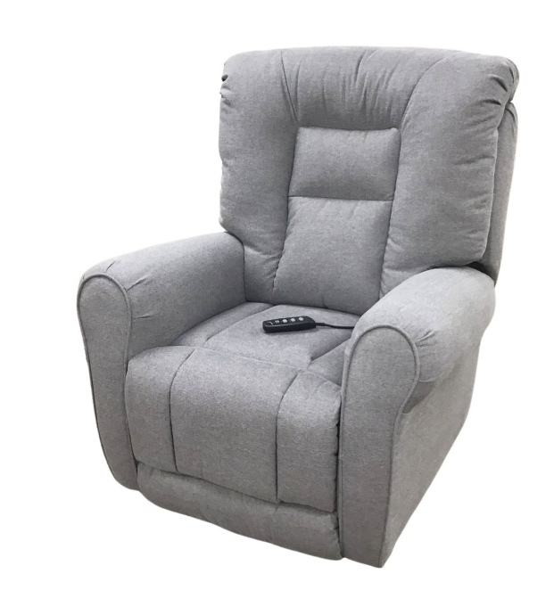 Southern Motion - Grand Lay Flat Lift Recliner with Power Headrest in Grey Nickle 97420P 119-09 - GreatFurnitureDeal
