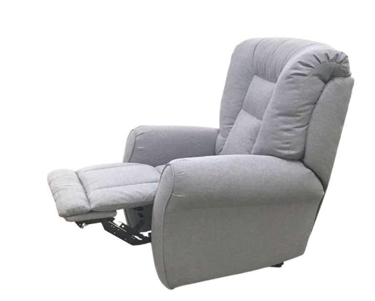 Southern Motion - Grand Lay Flat Lift Recliner with Power Headrest in Grey Nickle 97420P 119-09