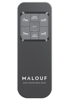 Malouf Structures Replacement Wireless Remote Control for Adjustable Bed E255 - RP-NS01E255REMOTE - GreatFurnitureDeal