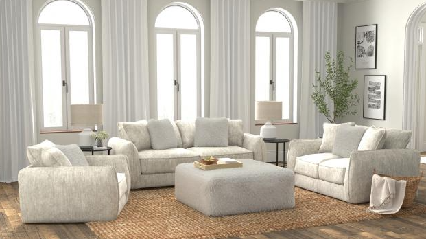 Jackson Furniture - Bankside 2 Piece Sofa Set in Parchment - 2206-03-02-PARCHMENT-MTO - GreatFurnitureDeal