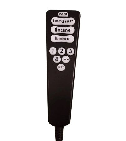 Ashley Furniture Catnapper Furniture - Power Headrest and Power Lumbar Heat & Massage Replacement Remote Hand Control HC 4HR3B 06 BP - GreatFurnitureDeal