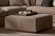 Felix Large Leather Ottoman in Smoke Suede - AT075-SMS - GreatFurnitureDeal