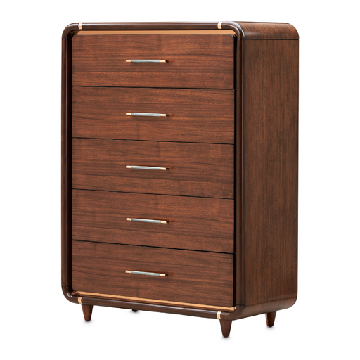 AICO Furniture - Mason Park"5 Drawer Gentelmen's Chest"Umber - 9094072SA-406 - GreatFurnitureDeal