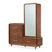 AICO Furniture - Mason Park"Offset Chest with Storage Mirror Cabinet"Umber - 9094070SA-4071-406 - GreatFurnitureDeal