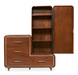 AICO Furniture - Mason Park"Offset Chest with Storage Mirror Cabinet"Umber - 9094070SA-4071-406 - GreatFurnitureDeal