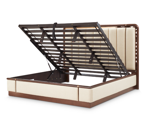 AICO Furniture - Mason Park"3 Piece King Channel Tufted Bedroom Set "Umber - 9094000EK4-406-3SET - GreatFurnitureDeal